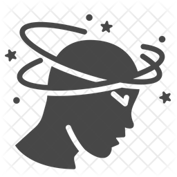 256x256 Dizzy Icon Of Glyph Style