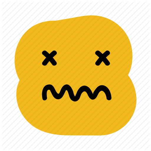 512x512 Doodle, Emoticon, Expression, Faint, Sick, Unwell, Vomit Icon