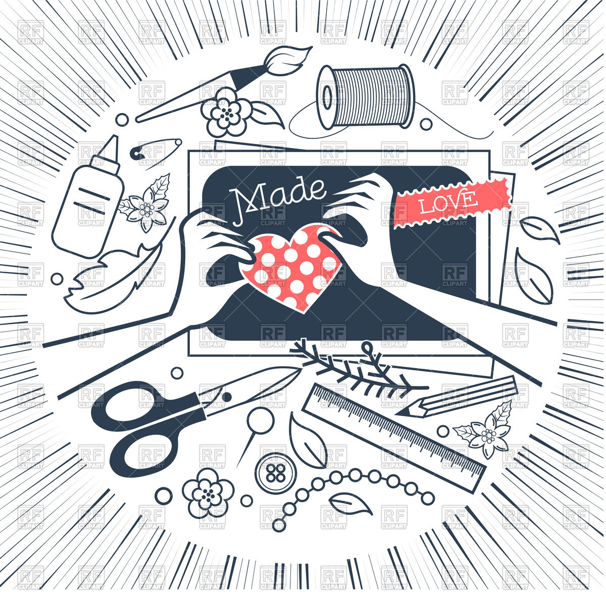 Handmade, Crafts Workshop, Art Fair Icon Vector Image Of Icons 1200x1172 Handmade, Crafts Workshop, Art Fair Icon Vector Image Of Icons