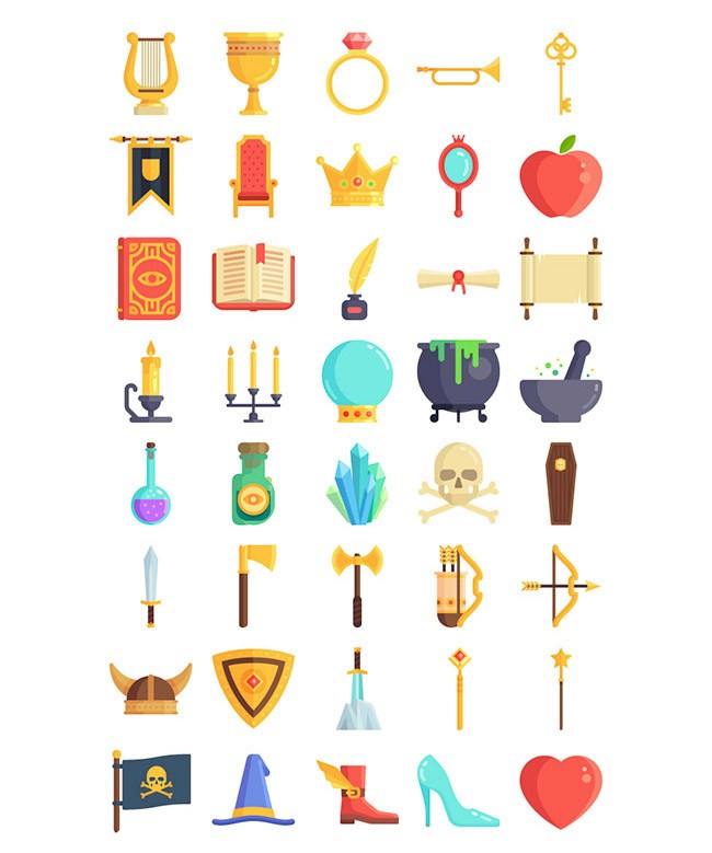 650x779 Free Fairy Tale Themed Icon Set Creative Nerds