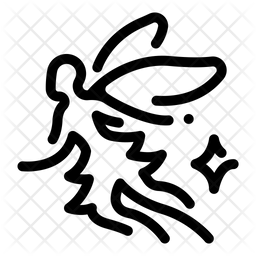 256x256 Fairy Icon Of Line Style