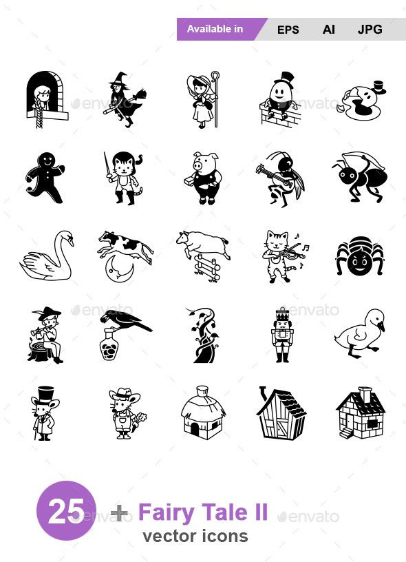 590x816 Fairy Tale Ii Vector Icons Fully Customisable Set Of Icons