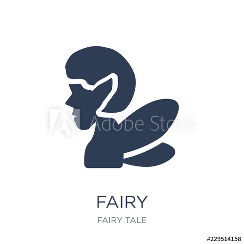 500x500 Fairy Icon Trendy Flat Vector Fairy Icon On White Background