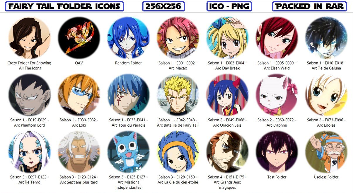 1205x662 Fairy Tail Icon Pack