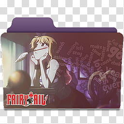 256x256 Natsu X Lucy Folder Icon Fairy Tail Transparent Background Png