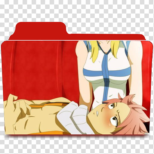 512x512 Natsu X Lucy Folder Icon Fairy Tail Transparent Background Png