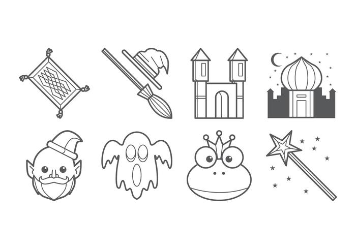 700x490 Fairy Tales Icon Vector