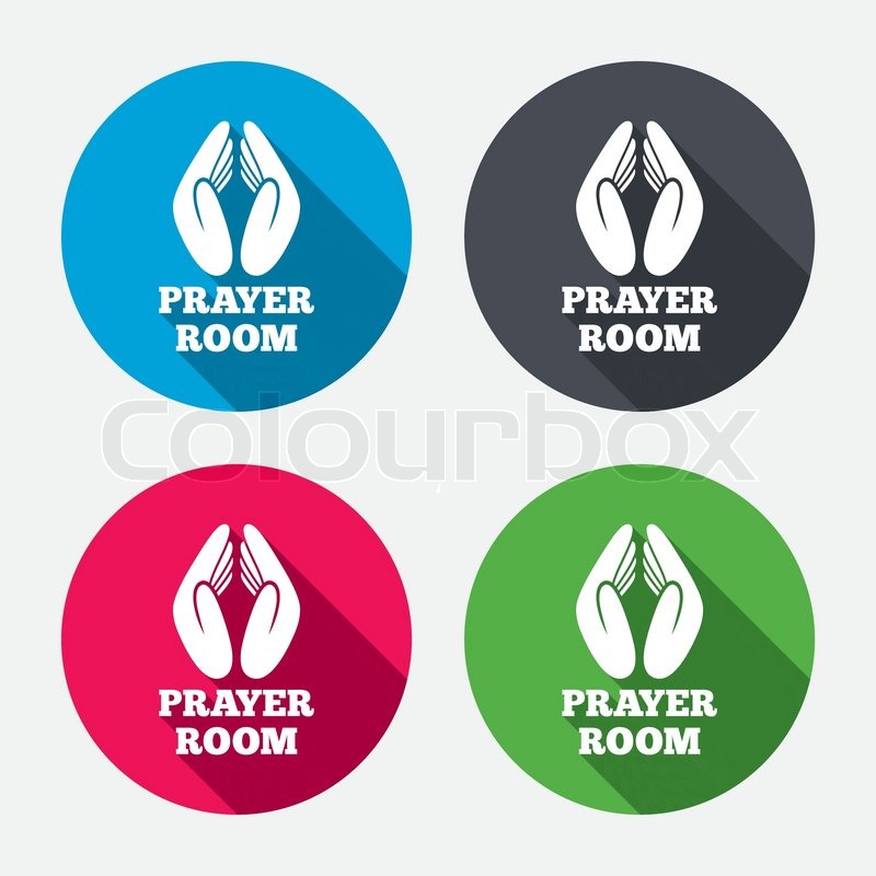 800x800 Prayer Room Sign Icon Religion Priest Stock Vector Colourbox