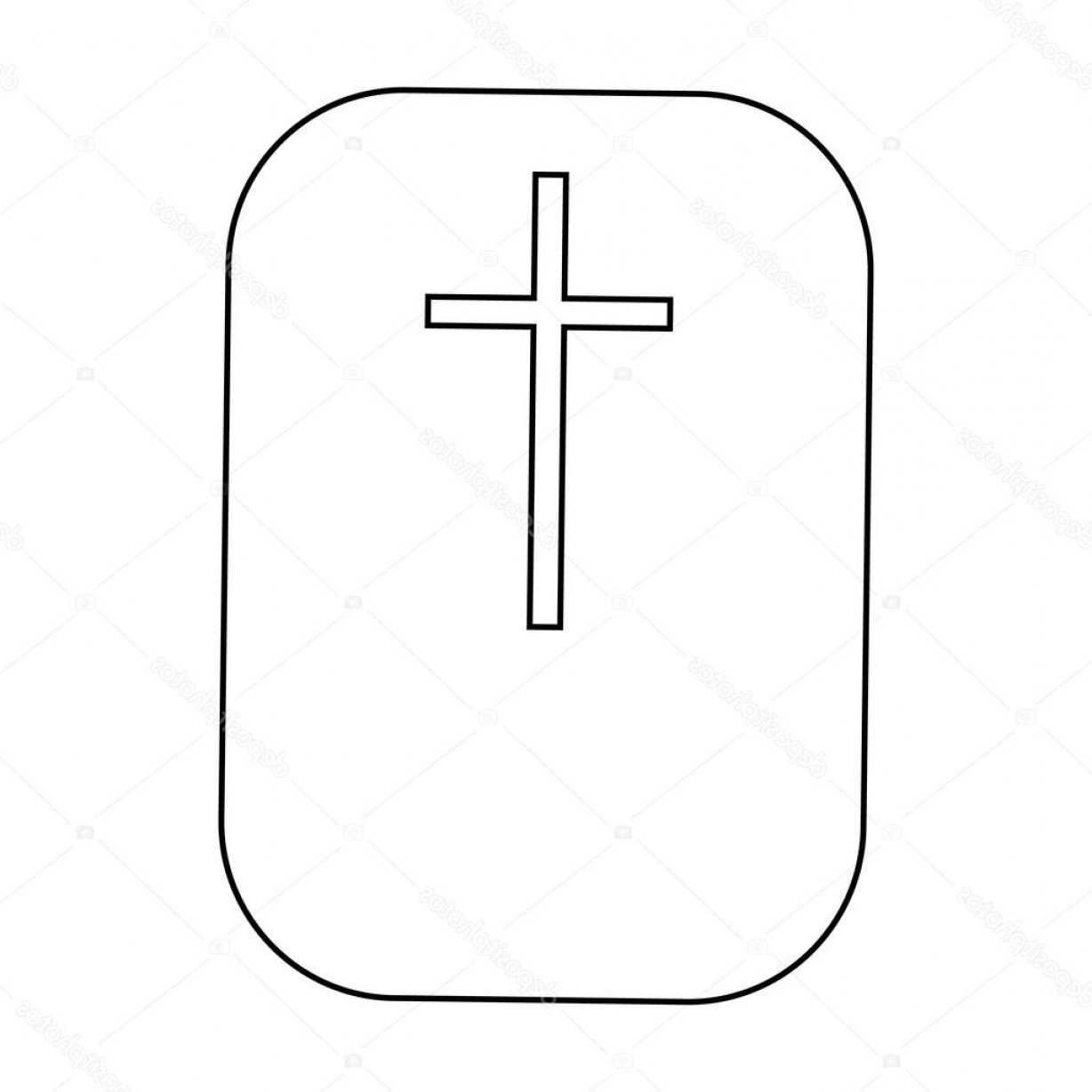 1228x1228 Stock Illustration Cross Christian Faith Symbol Icon Soidergi