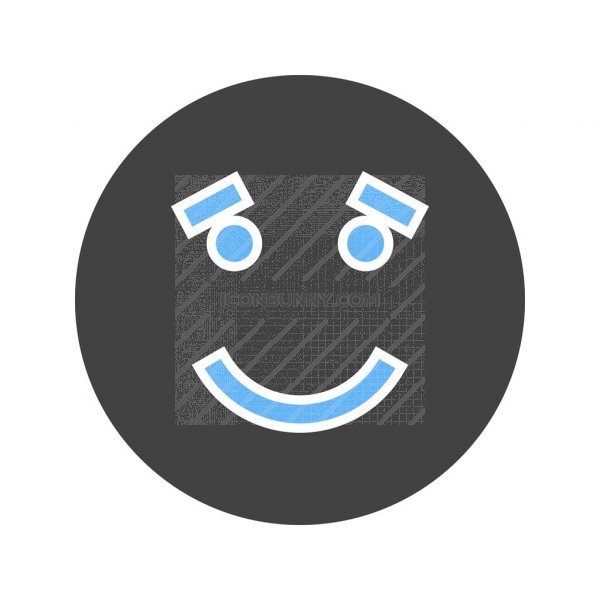Fake Blue Black Icon 600x600 Fake Blue Black Icon