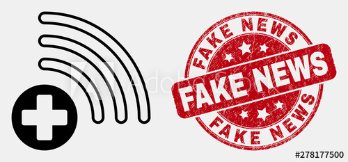 Vector Stroke Medical Source Icon And Fake News St Blue 500x233 Vector Stroke Medical Source Icon And Fake News St Blue