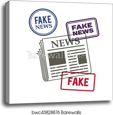 382x390 Newspaper Icon, Canvas Print Barewalls Posters Prints