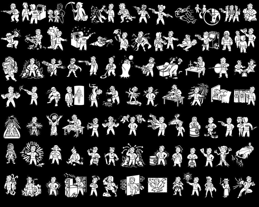 1000x800 Here Is A Compilation Of The Fallout Perk Icons That I Made Into