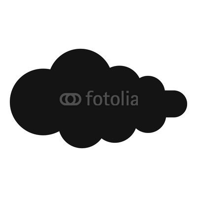 400x400 Cloud With Fallout Icon Simple Illustration Of Cloud With Fallout