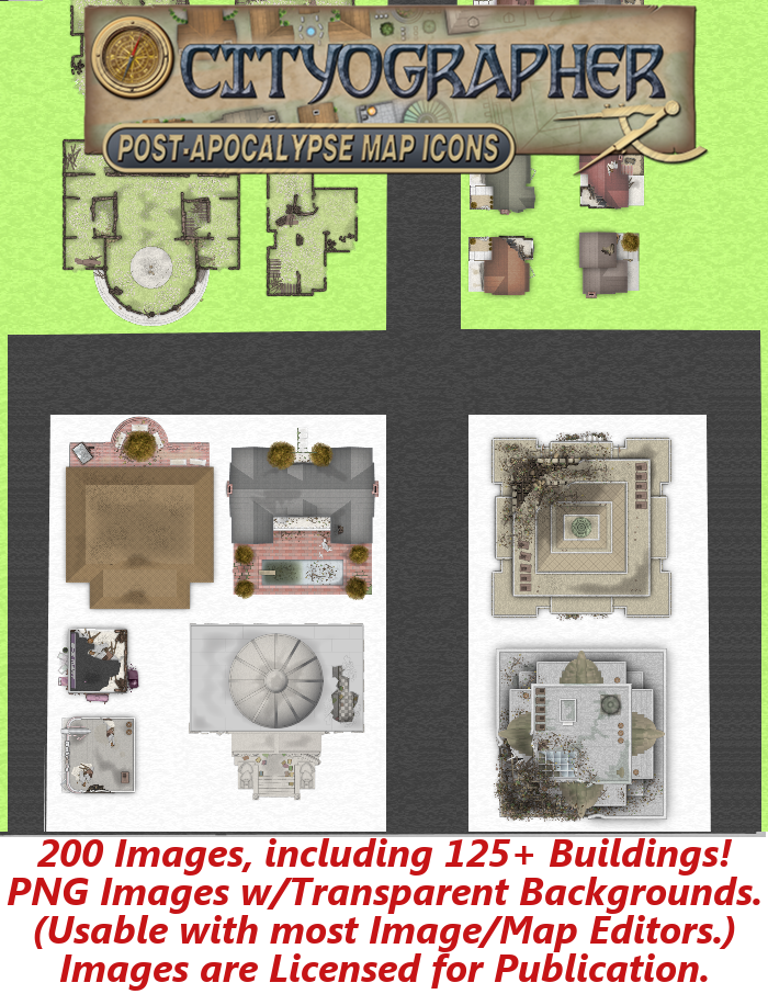 700x906 Cityographer Post Apocalyptic City Map Icons