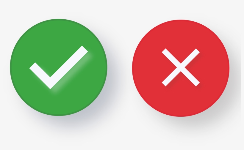 820x505 True False Icon Png