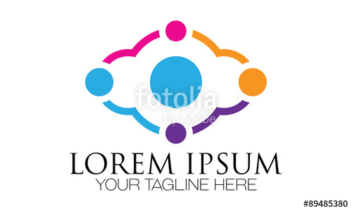 500x300 Family Group Icon Logo Vector Stock Image And Royalty Free Vector