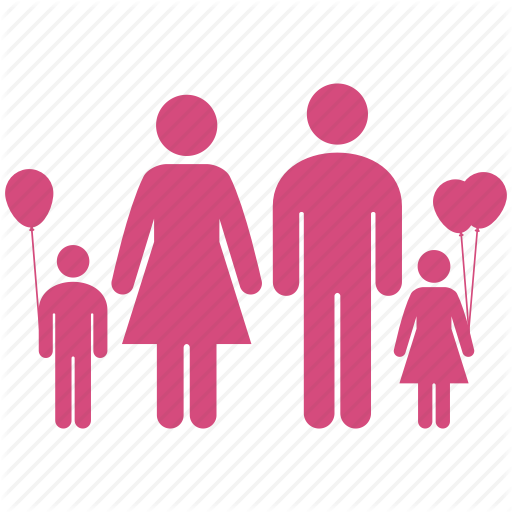 512x512 Balloon, Childrens, Family, Group, Kids, Kin, Parents Icon