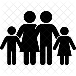 256x256 Family Icon Of Glyph Style