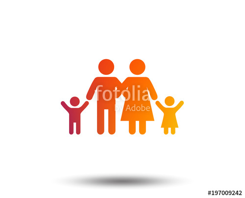 500x405 Family Icon Parents With Children Symbol Family Insurance