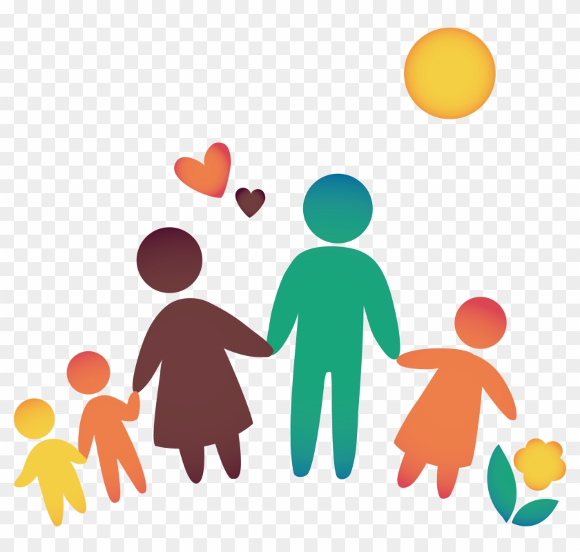 840x800 Happy Family Cute Cartoon Material