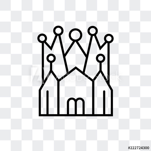 500x500 Church Of The Holy Family Icon Isolated On Transparent Background