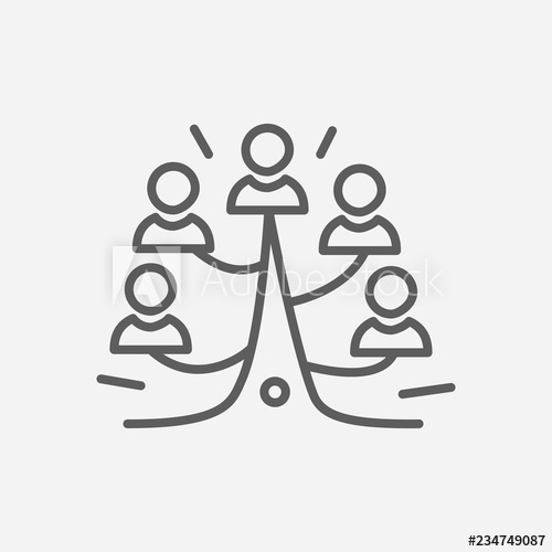 500x500 Family Tree Icon Line Symbol Isolated Vector Illustration Of Icon