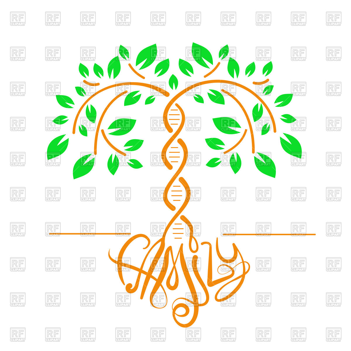 1200x1200 Icon Of Tree As Dna