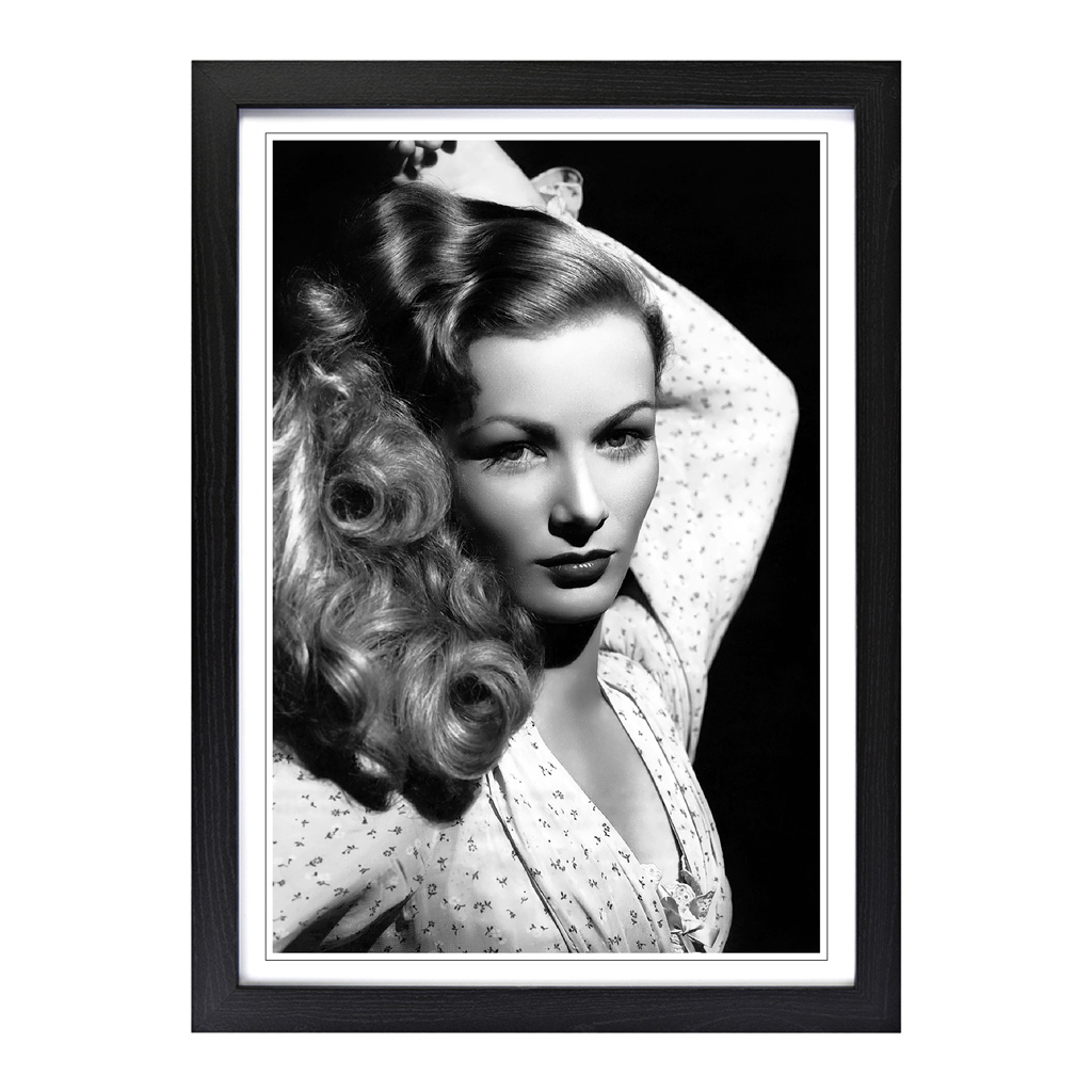1024x1024 Framed Picture Print Veronica Lake Famous Icon Modern Wall Art
