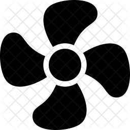 256x256 Fan Icon Of Glyph Style