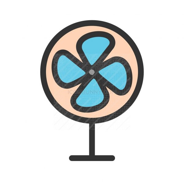 600x600 Fan Line Filled Icon