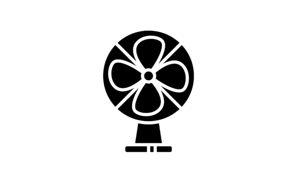 580x386 Electric Fan Icon Graphic