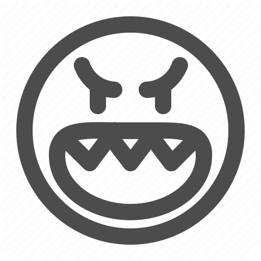 Angry, Emoji, Emoticon, Fangs, Monster Icon 512x512 Angry, Emoji, Emoticon, Fangs, Monster Icon