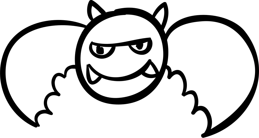 Halloween Winged Monster With Horns And Fangs Png Icon Free 980x525 Halloween Winged Monster With Horns And Fangs Png Icon Free