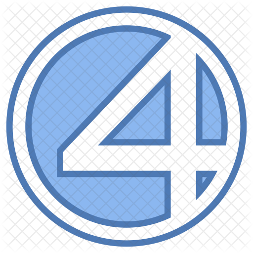 512x512 Fantastic Four Icon Of Colored Outline Style