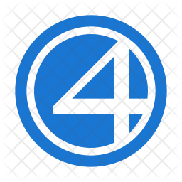 256x256 Fantastic Four Icon Of Flat Style