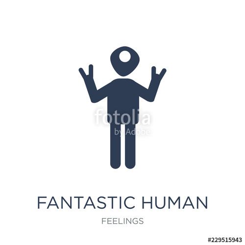 500x500 Fantastic Human Icon Trendy Flat Vector Fantastic Human Icon