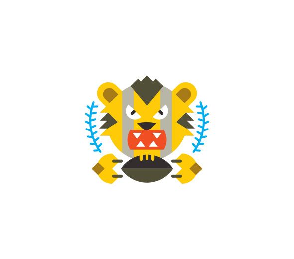 Fantasy Football Icons On Behance Flat Illustrations Vector 590x520 Fantasy Football Icons On Behance Flat Illustrations Vector