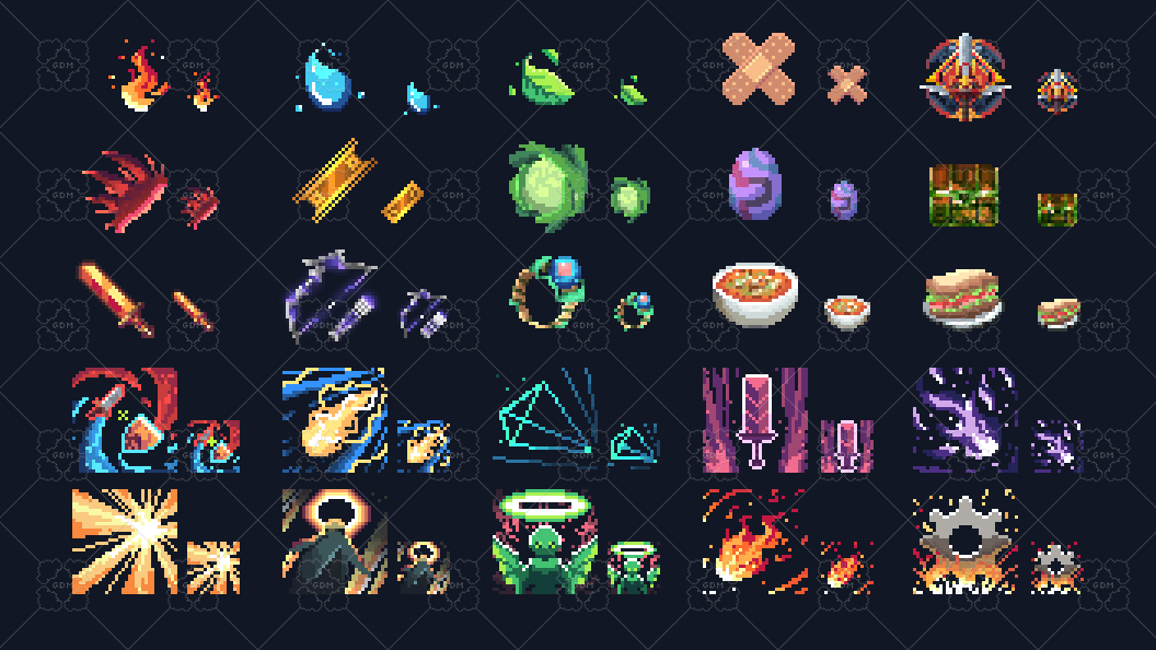 1056x594 Fantasy Icon Pack Gamedev Market