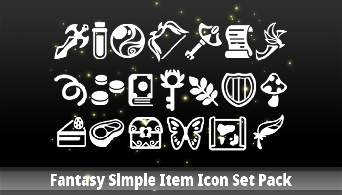 700x400 Fantasy Simple Item Icon Set Pack Gamedev Market