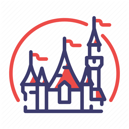 512x512 Amusement Park, Castle, Disney, Disneyland, Fairytales, Fantasy Icon