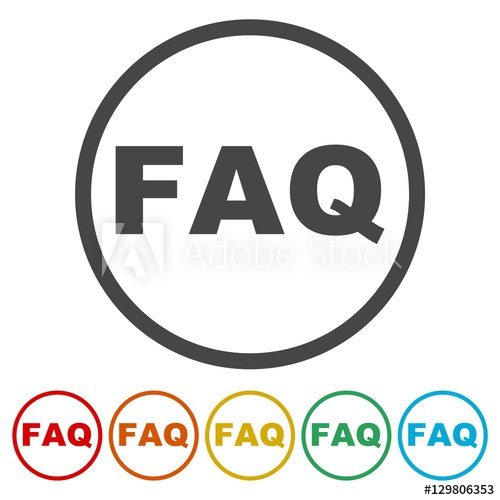 500x500 Faq Button, Faq Icon