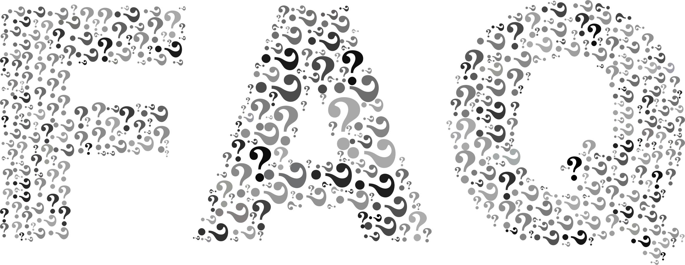 2328x902 Faq Word Cloud Grayscale Icons Png