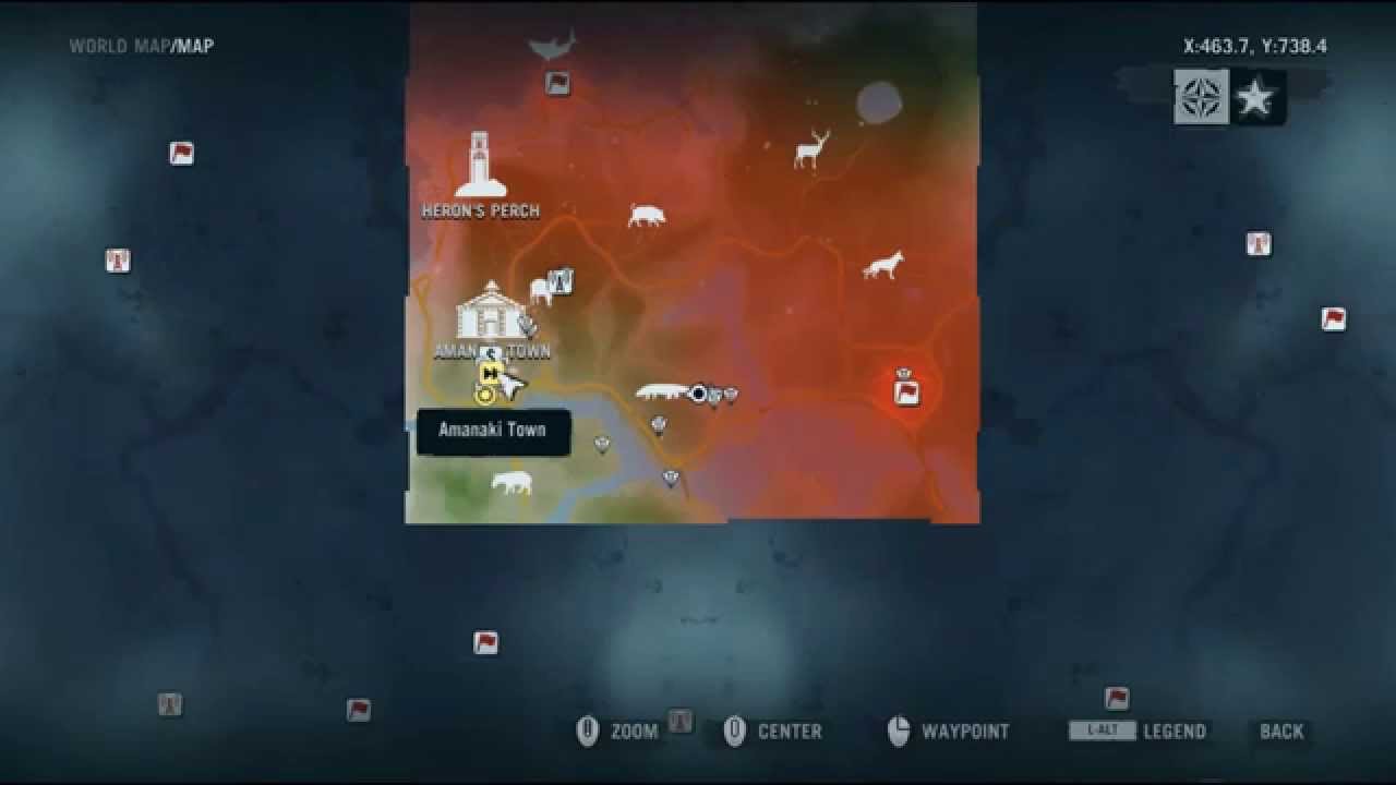 1280x720 Far Cry How To Select A Fast Travel Icon