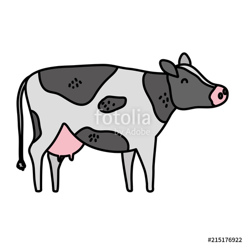 Color Cute Cow Farm Animal Icon Stock Image And Royalty Free 500x500 Color Cute Cow Farm Animal Icon Stock Image And Royalty Free