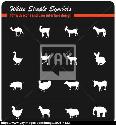 Farm Animals Icon Set Vector 478x512 Farm Animals Icon Set Vector