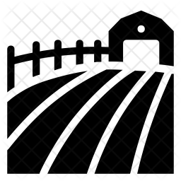 256x256 Farm Icon Of Glyph Style