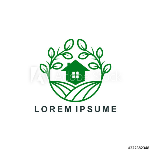 500x500 Agriculture Logo Design, Eco Farm Icon Symbol Vector Illustration