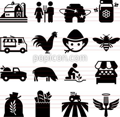 400x390 Farmers Market Icons