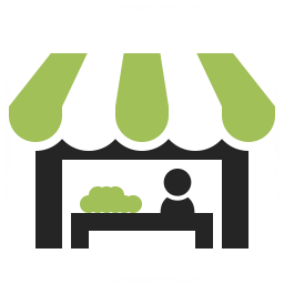 256x256 Market Stand Icon Iconexperience